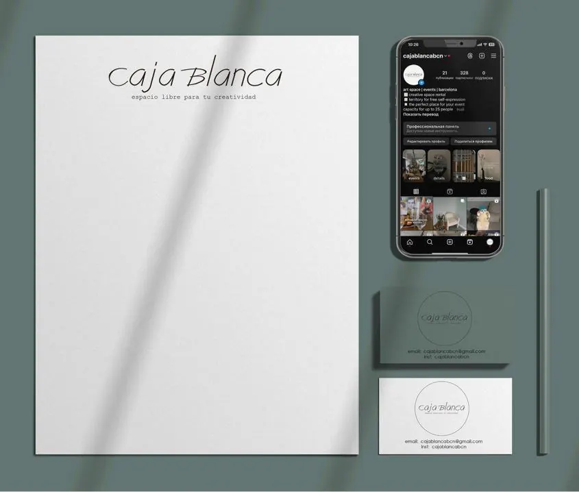 Фирменный стиль Caja Blanca